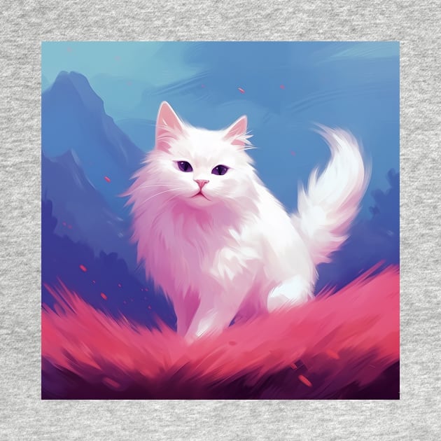 A Bundle of Fluff: The Cutest White Cat Moments by Boiledpancakes